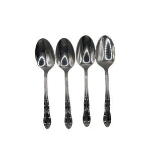 Oneida Silver Venus Stainless Steel Tablespoons Set Of 4 Discontinued Scroll & F